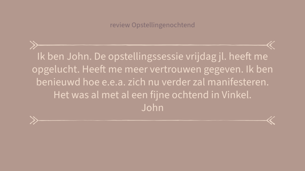 review, recensie Therapeutische Centrum Kaathoven, review Opstellingenochtend TCK