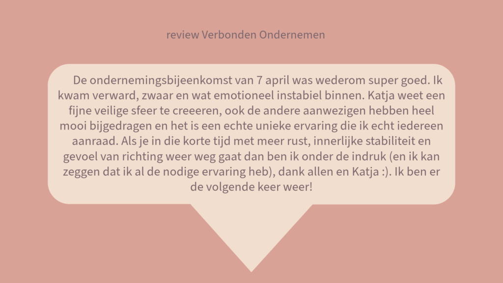 recensie, review Verbonden Ondernemen bij Therapeutisch Centrum Kaathoven
