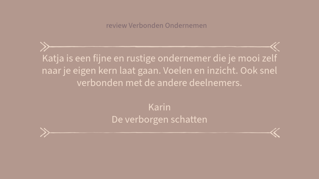 review recensie Verbonden Ondernemen TCK Therapeutisch Centrum Kaathoven businesscoaching Vinkel Den Bosch bussinesscoach