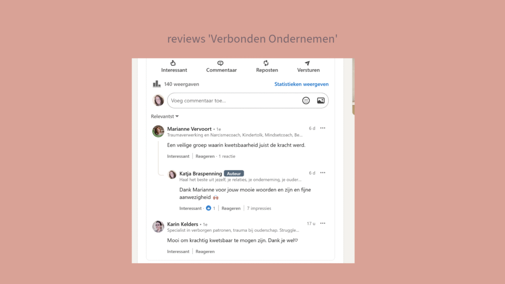 review recensie TCK therapeutisch centrum kaathoven Verbonden Ondernemen sales marketing
