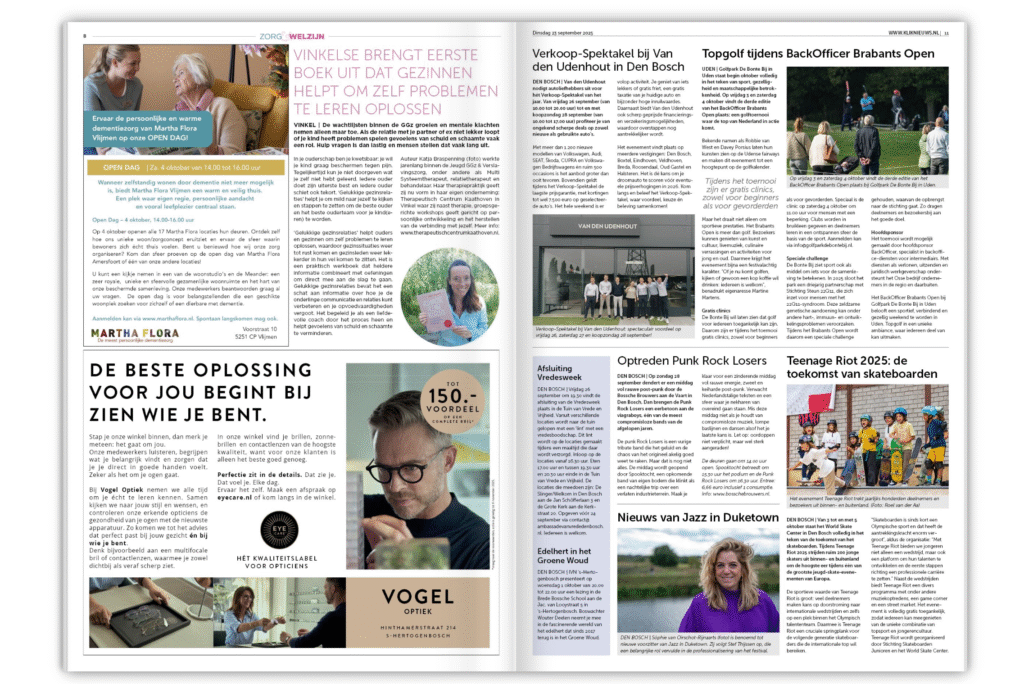 Artikel gelukkige gezinsrelaties Katja Braspenning in Bosche Omroep